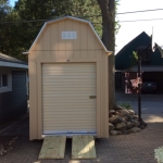 Twin Lakes 7x17 Barn with steel roll up door